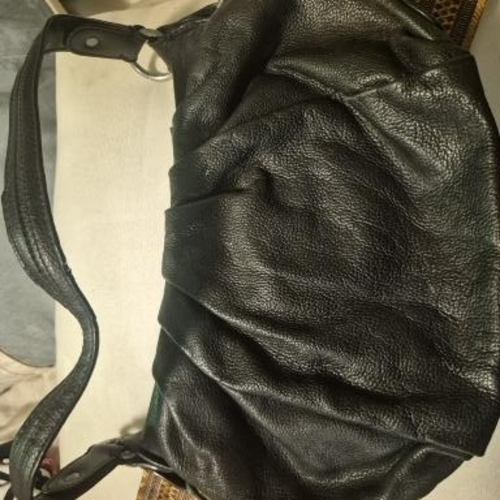 Michael Kors Black Leather Satchel